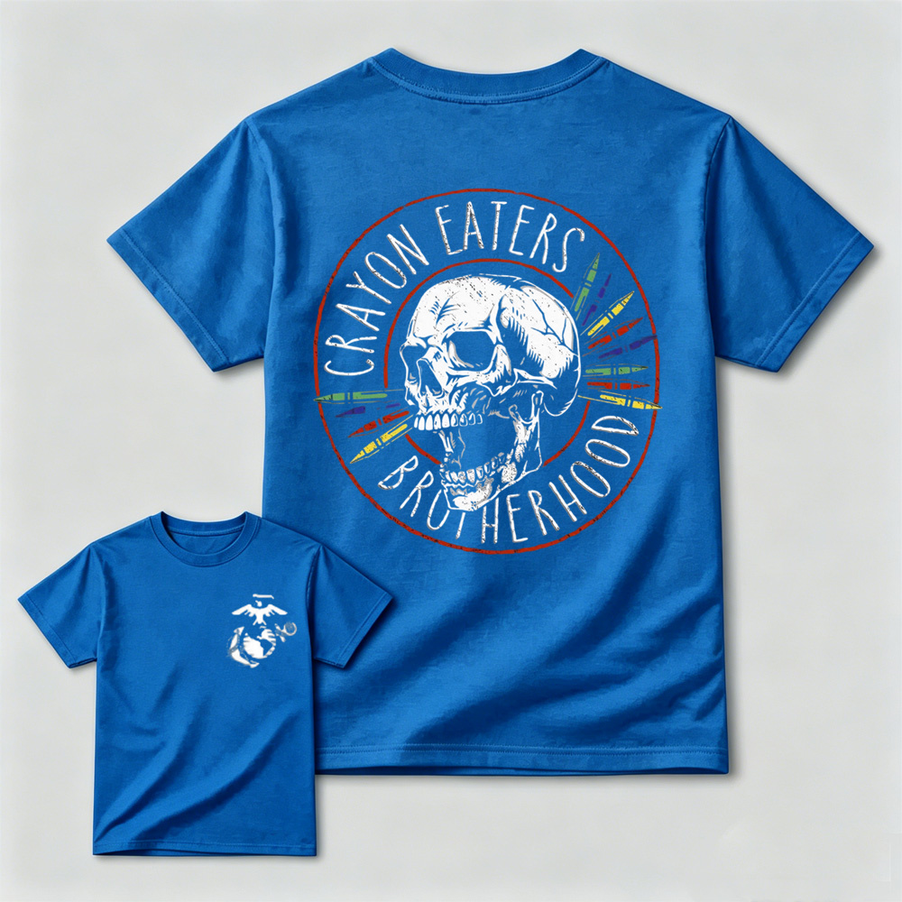 Crayon Eaters Brotherhood USMC Double Sided Tee