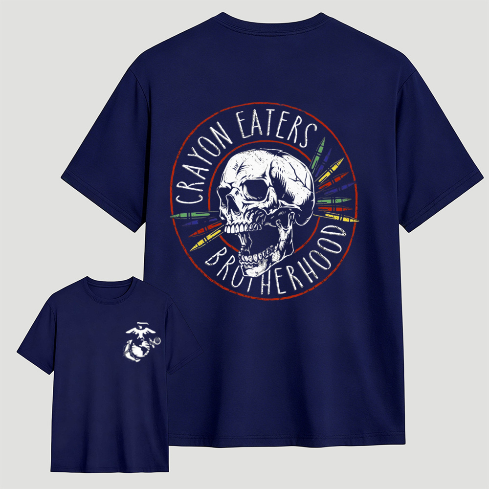 Crayon Eaters Brotherhood USMC Double Sided Tee