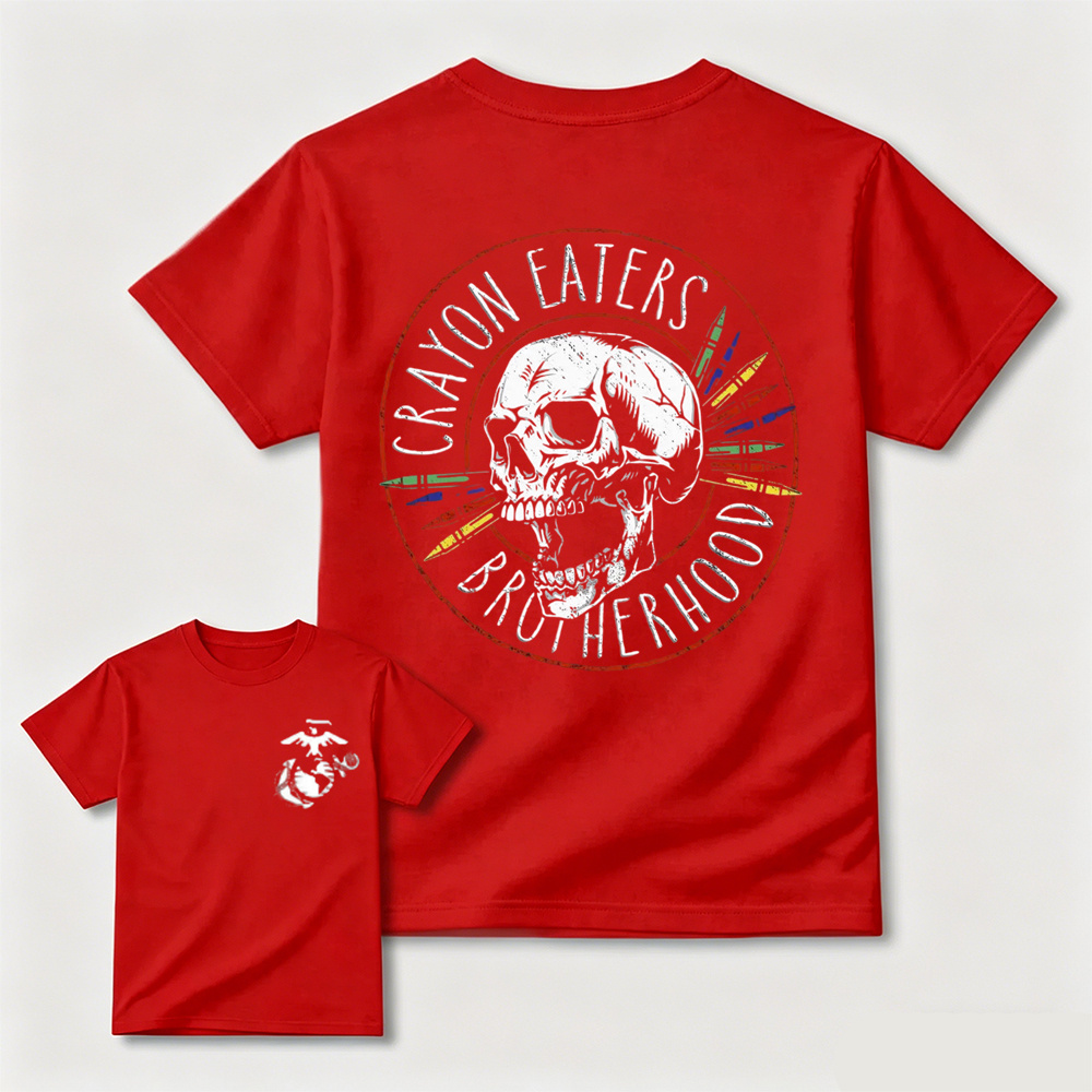 Crayon Eaters Brotherhood USMC Double Sided Tee