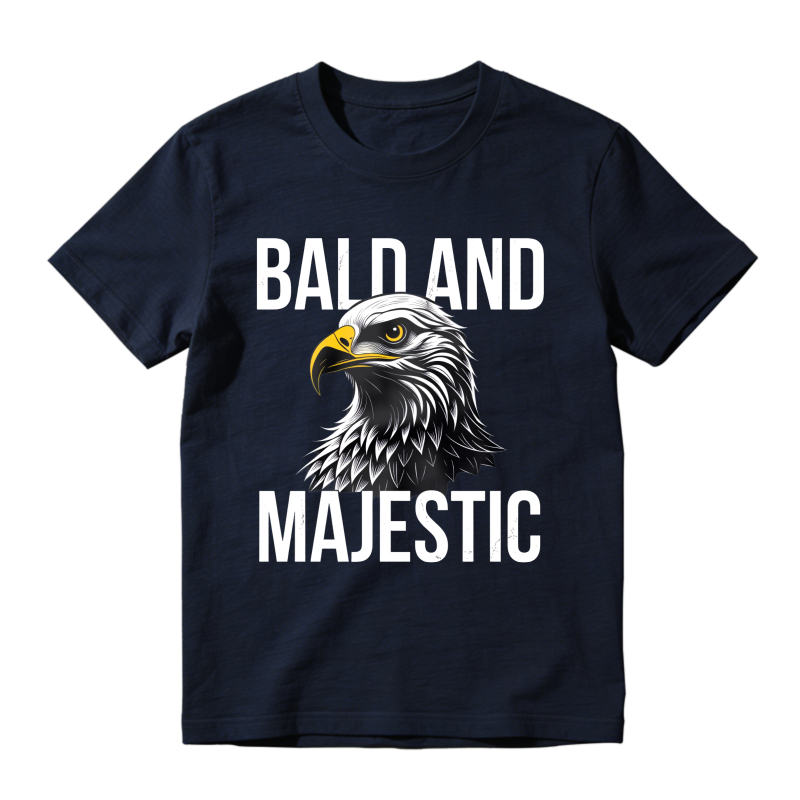 Bald Eagle And Majestic Text Design Classic T-shirt