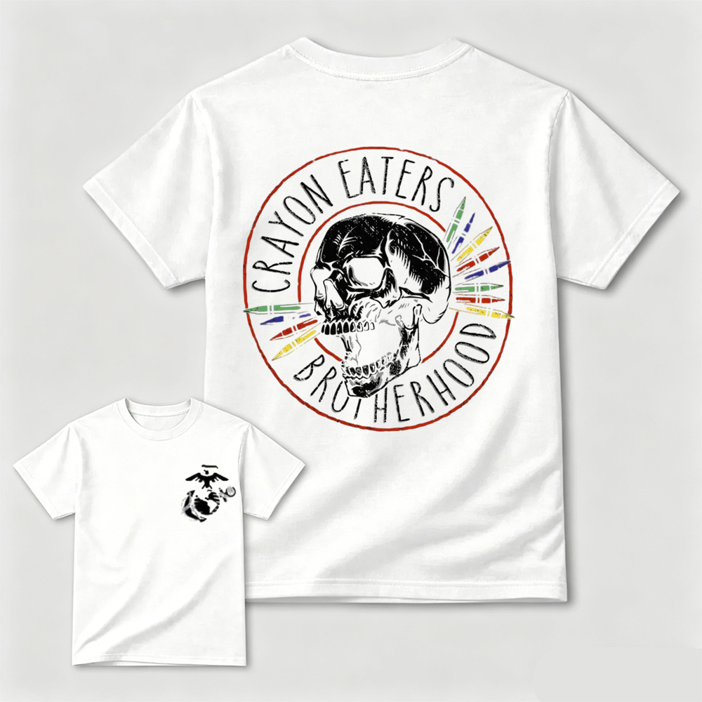 Crayon Eaters Brotherhood USMC Double Sided Tee