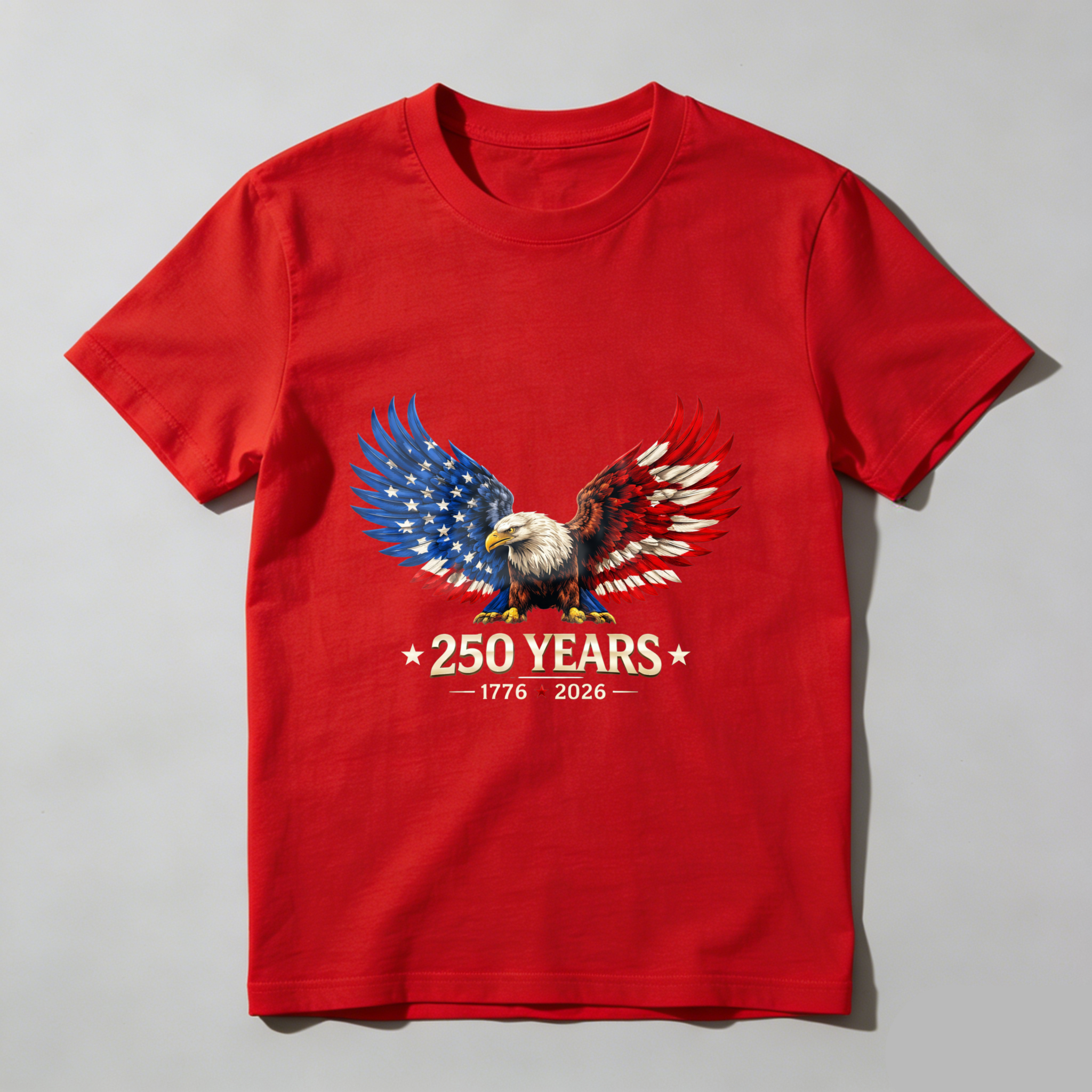 American Eagle 250 Years Independence Day 1776 2026 USA Flag Patriotic T Shirt