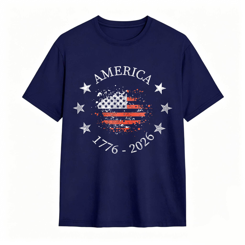 America Flag 1776 2026 Stars And Stripes Patriotic Design Unisex Classic T-shirt