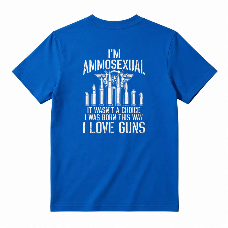 I Love Guns Ammosexual Born This Way Bullet Graphic Unisex Classic T-shirt