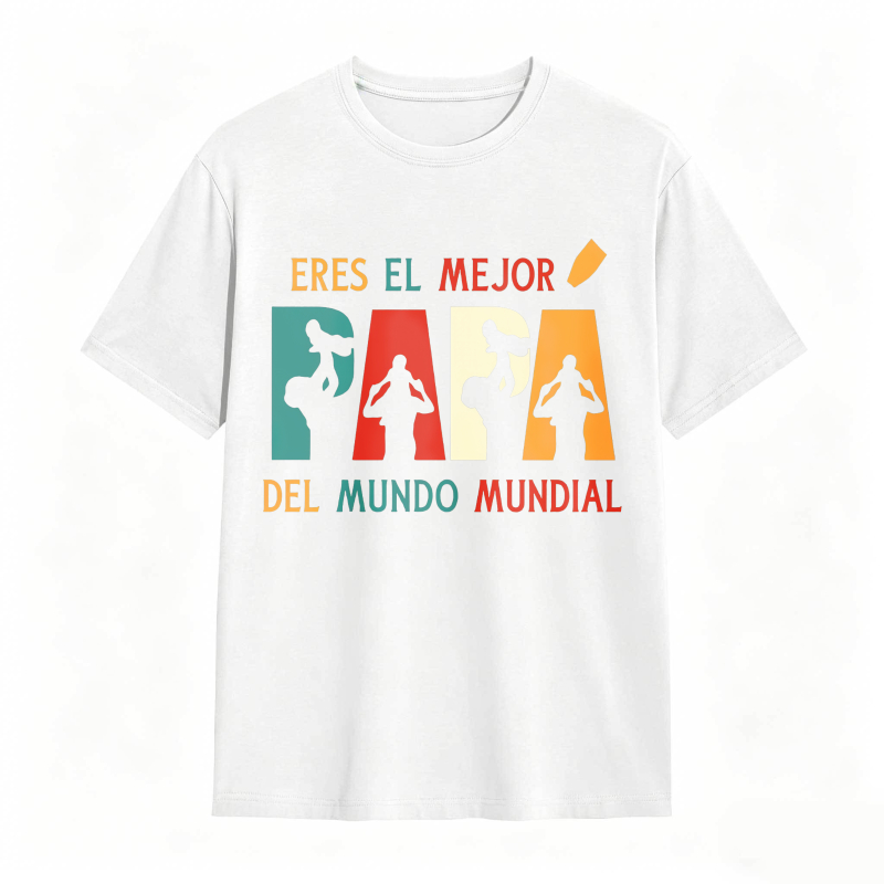 Best Dad In The World Silhouette Design Unisex Classic T-shirt