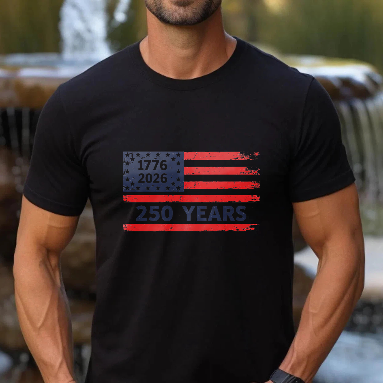 American Flag 1776 2026 250 Years Independence Day Celebration T Shirt