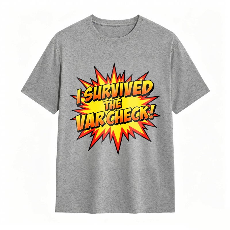 I Survived The Var Check Explosion Graphic Unisex Classic T-shirt