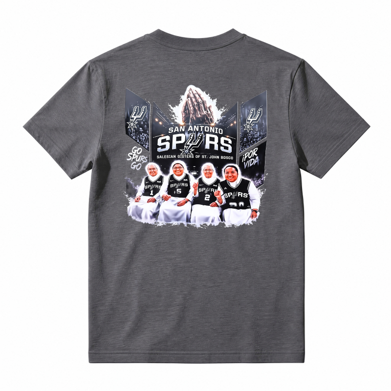 San Antonio Spurs Basketball Team Graphic T-shirt