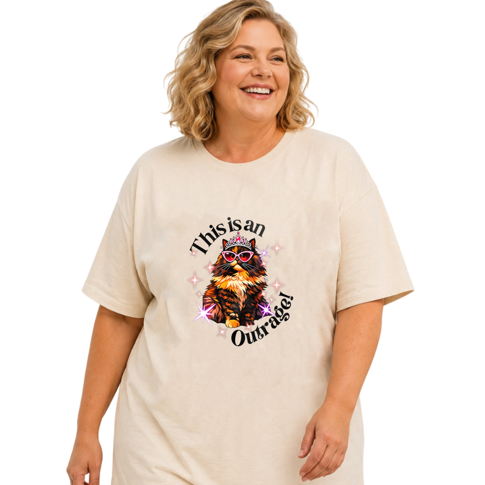 Owl With Crown And Sunglasses Sparkles tshirt 100% cotton