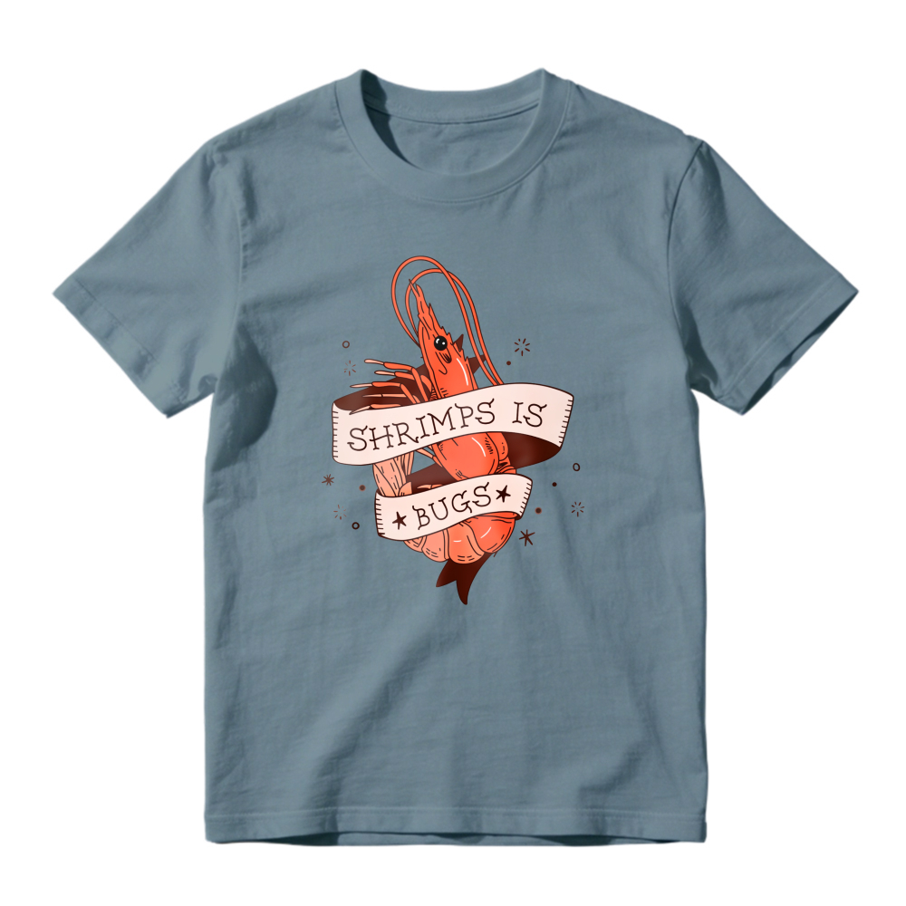 Shrimps Is Bugs Shrimp Heart Banner Graphic Unisex Classic T-shirt