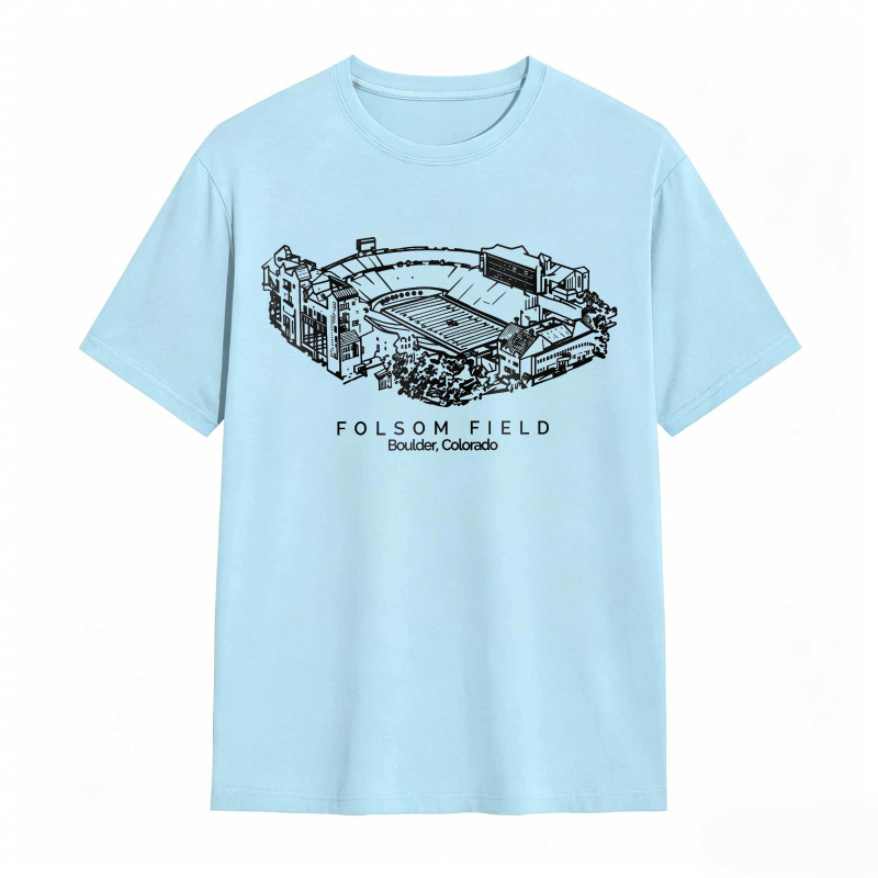 Folsom Field Stadium Boulder Colorado T-shirt