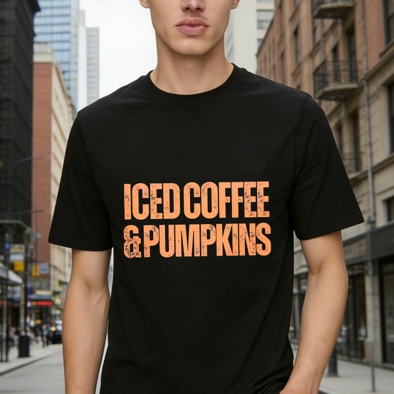 Iced Coffee And Pumpkins Unisex Classic T-shirt