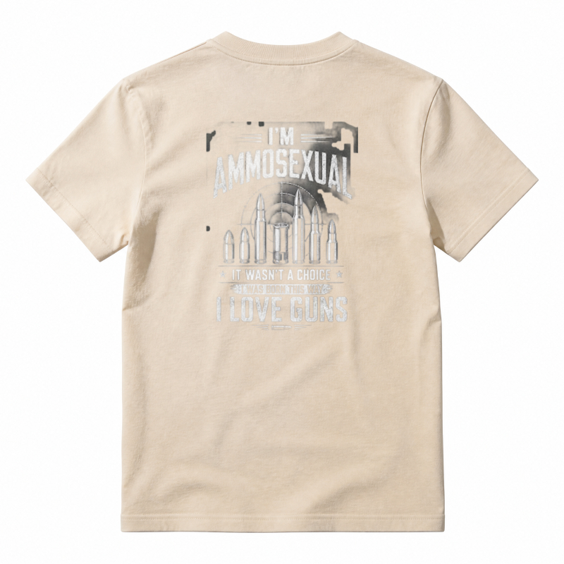 I Love Guns Ammosexual Bullet Graphic Unisex Classic T-shirt