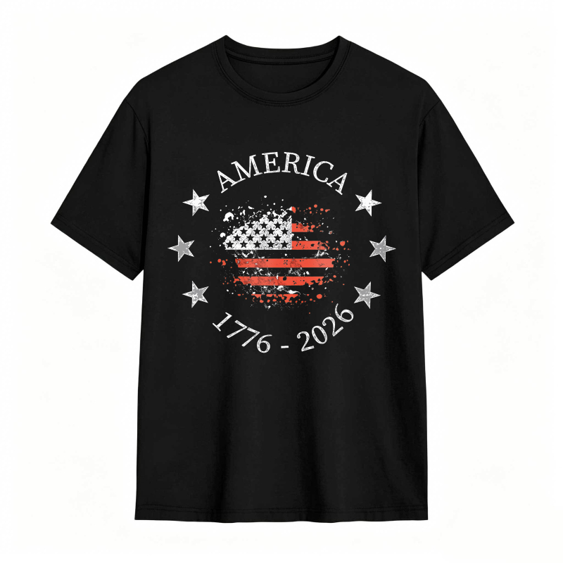 America Flag 1776 2026 Stars And Stripes Patriotic Design Unisex Classic T-shirt