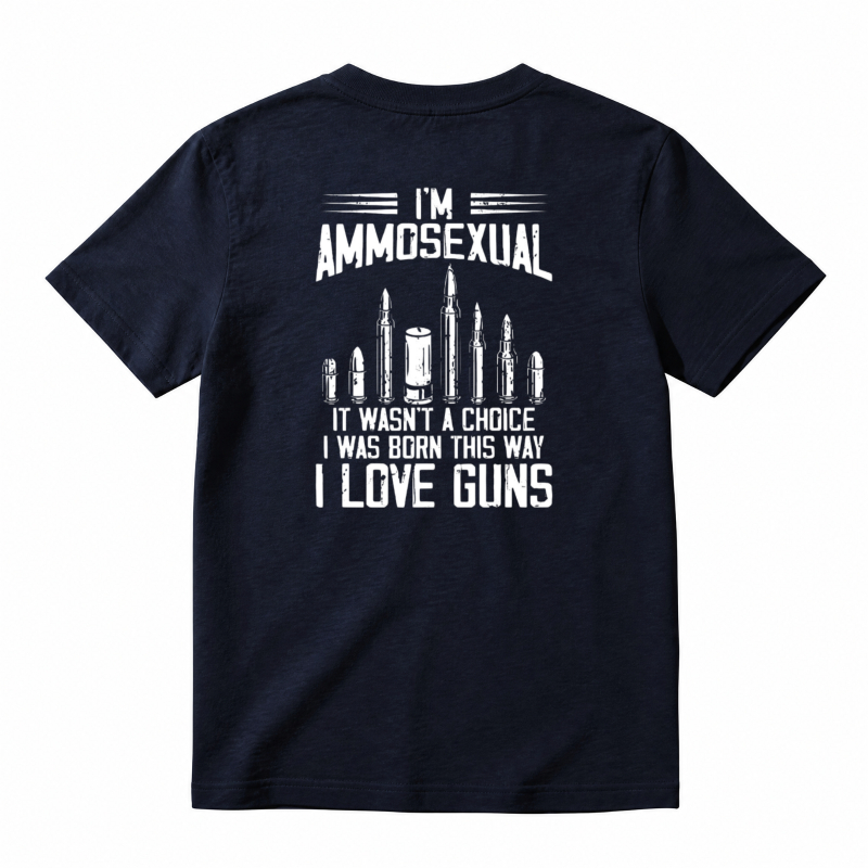 Ammosexual I Love Guns Bullet Graphic Unisex Classic T-shirt