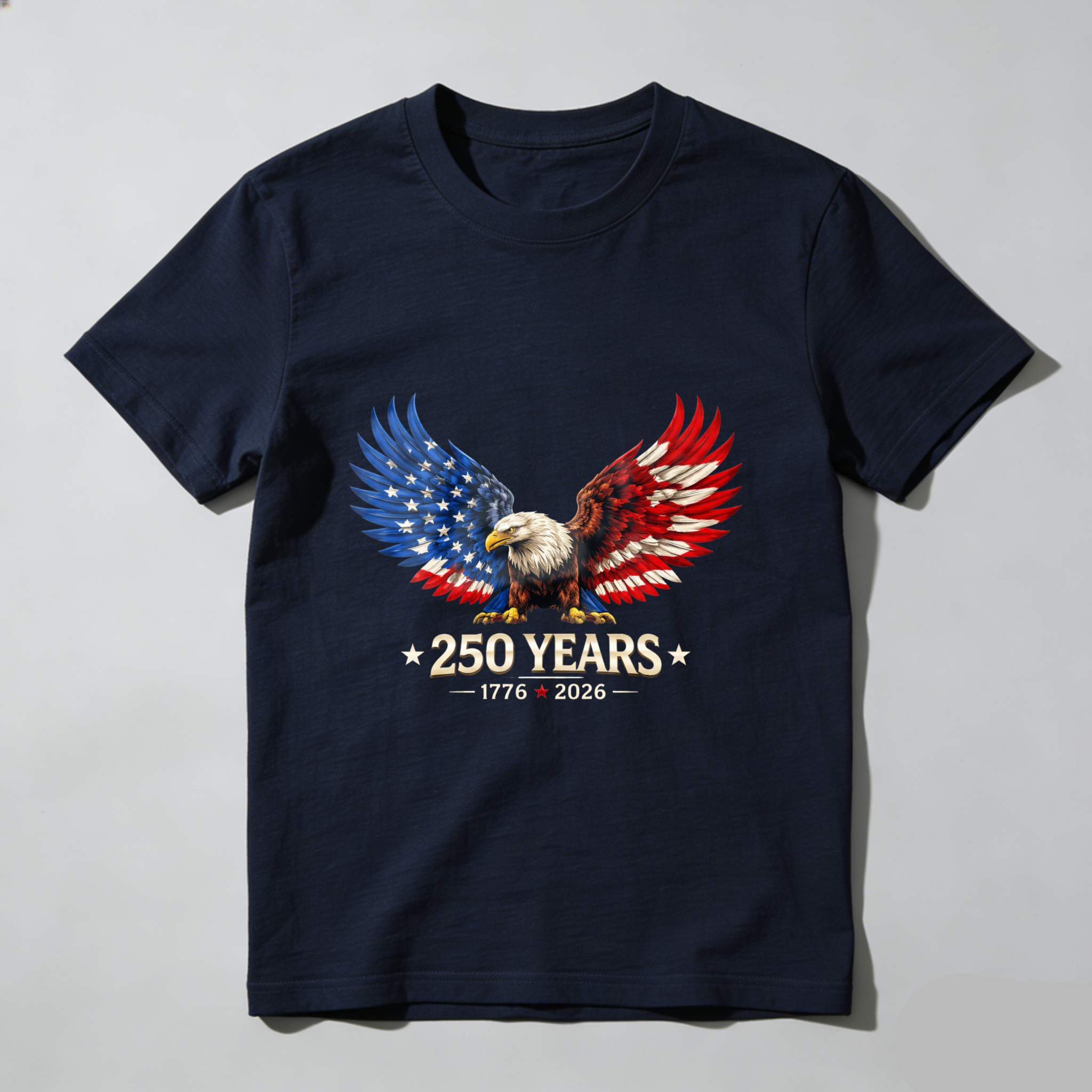 American Eagle 250 Years Independence Day 1776 2026 USA Flag Patriotic T Shirt