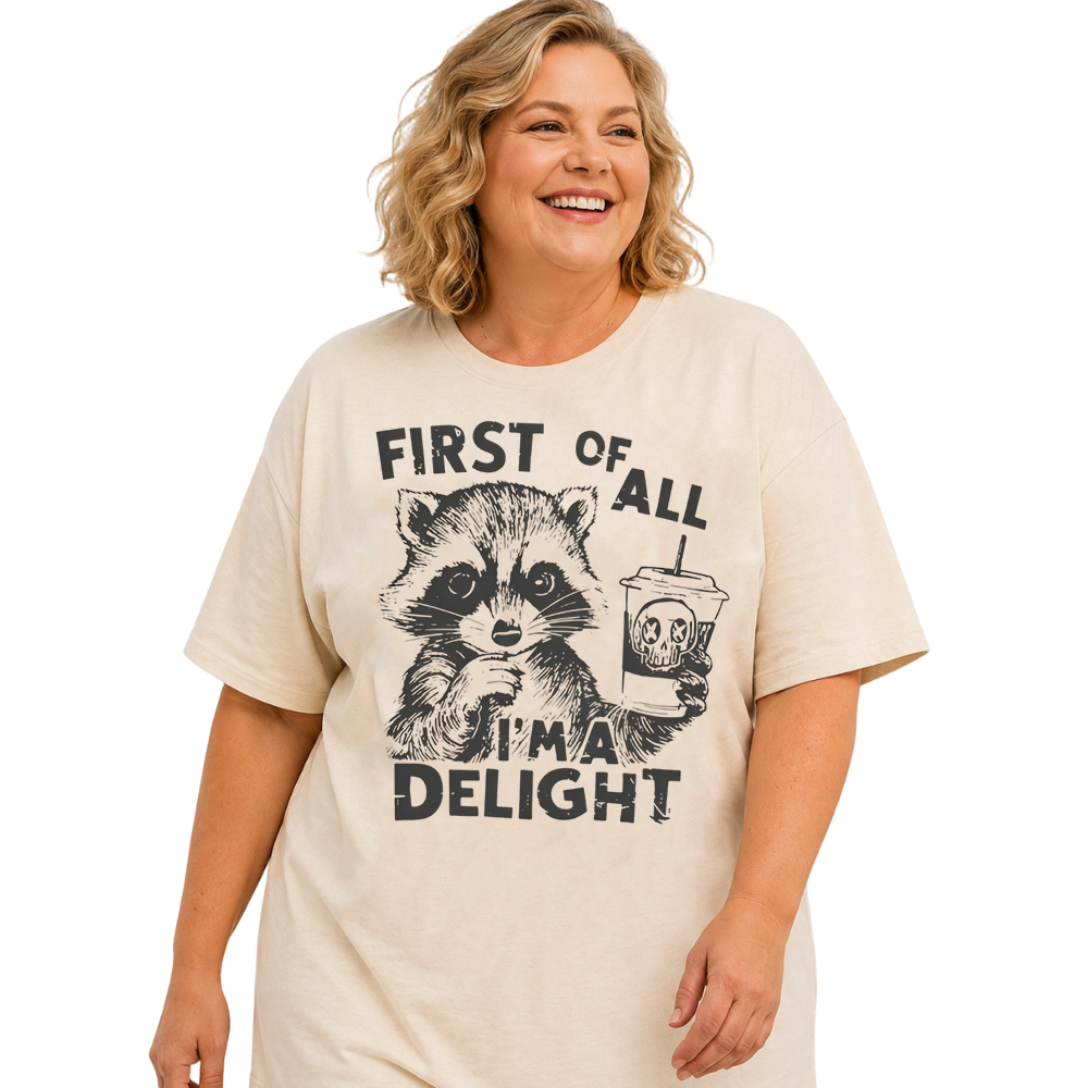 Vintage First Of All I Am Delight Tee