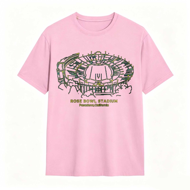 Rose Bowl Stadium Architectural Blueprint Design T-shirt