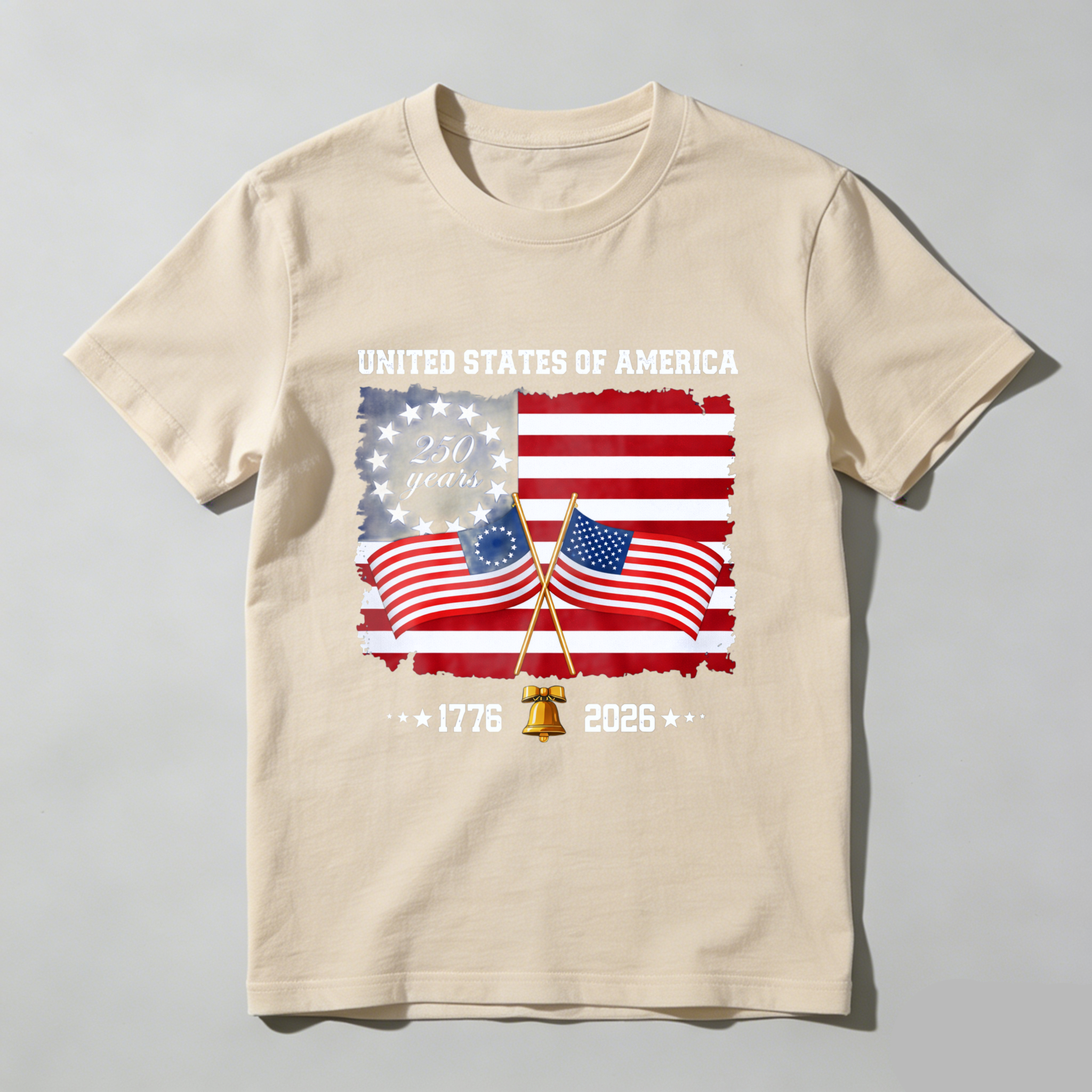 United States Of America 250 Years 1776 2026 Independence Day American Flag T Shirt