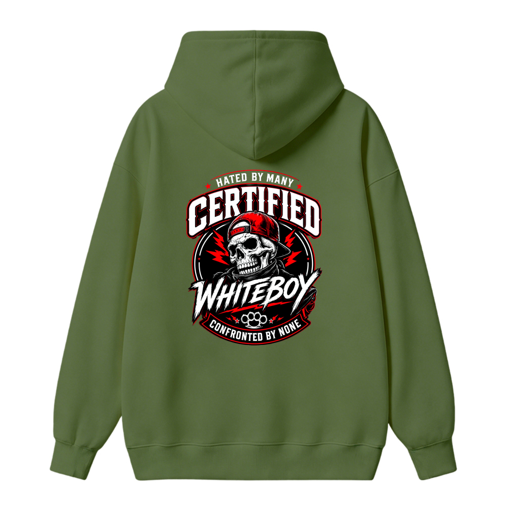 Certified Whiteboy Skull Graphic Hoodie