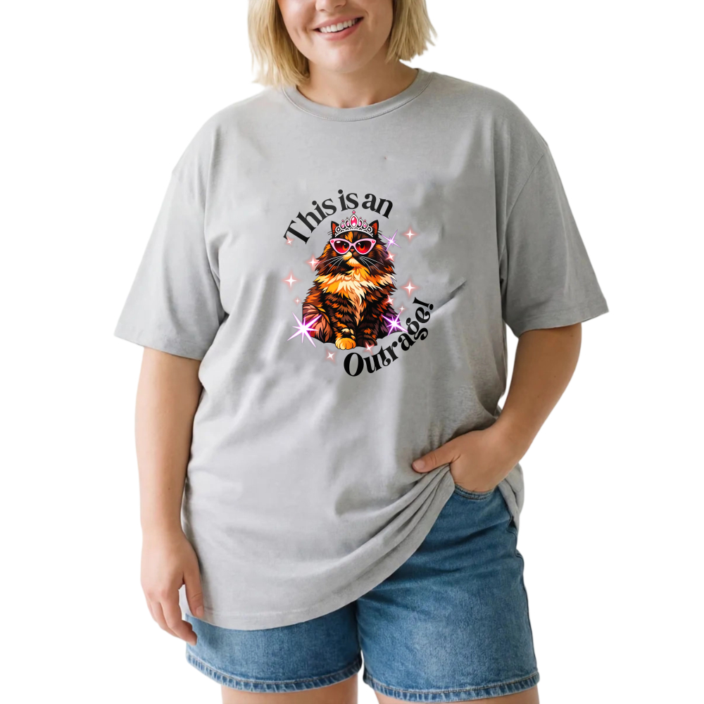 Owl With Crown And Sunglasses Sparkles tshirt 100% cotton