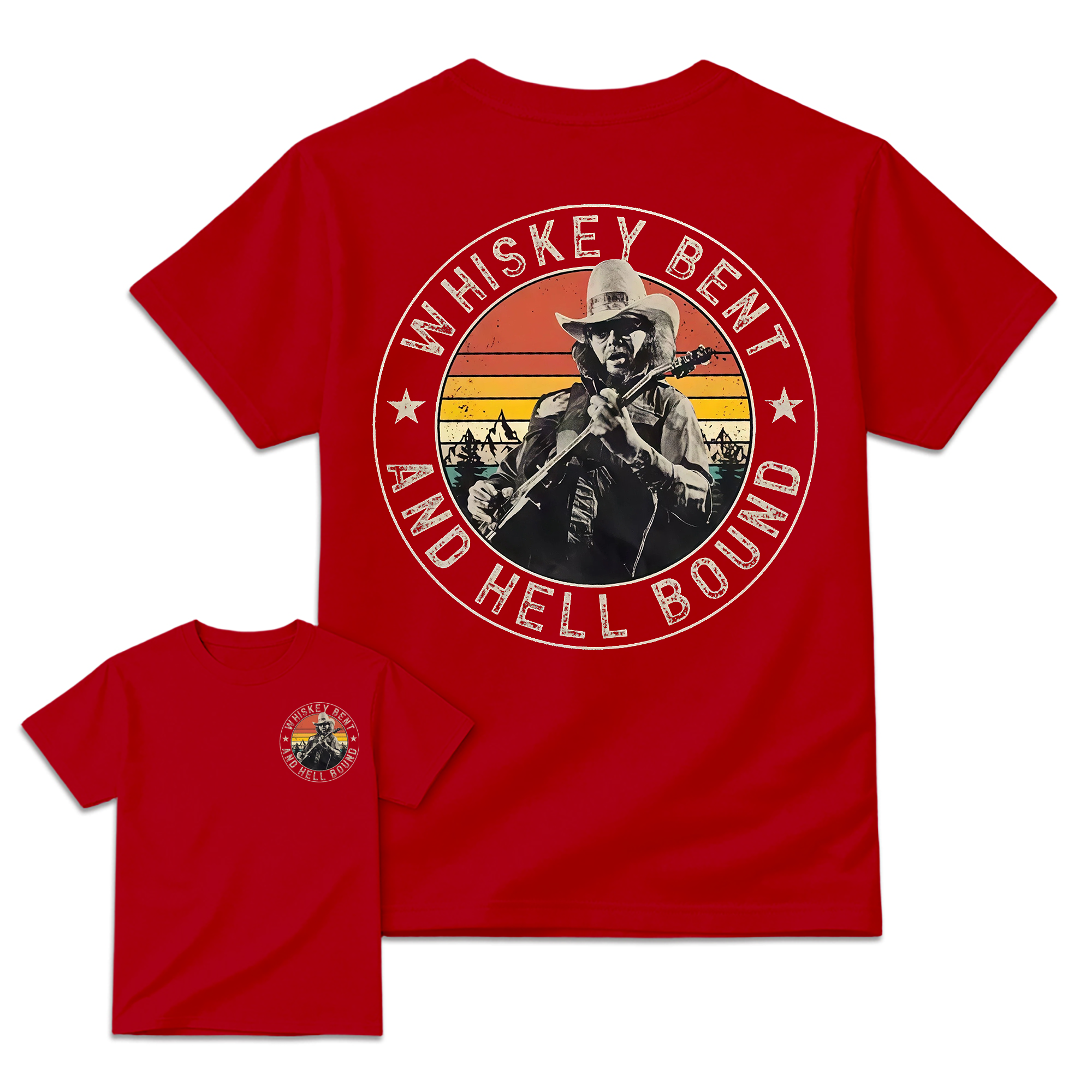Vintage Country Music T-Shirt, Retro Outlaw Cowboy Graphic Tee, Western Unisex Shirt