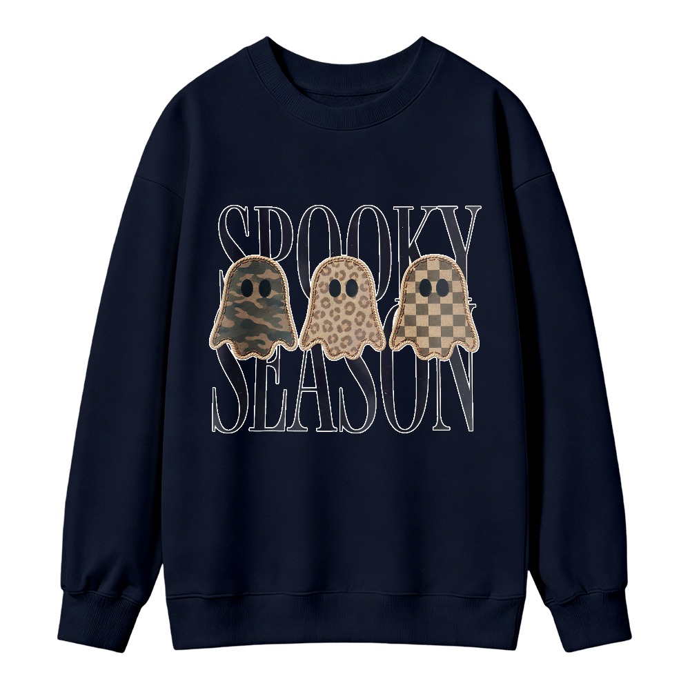 Spooky Season Ghost Pattern Sweatshirt