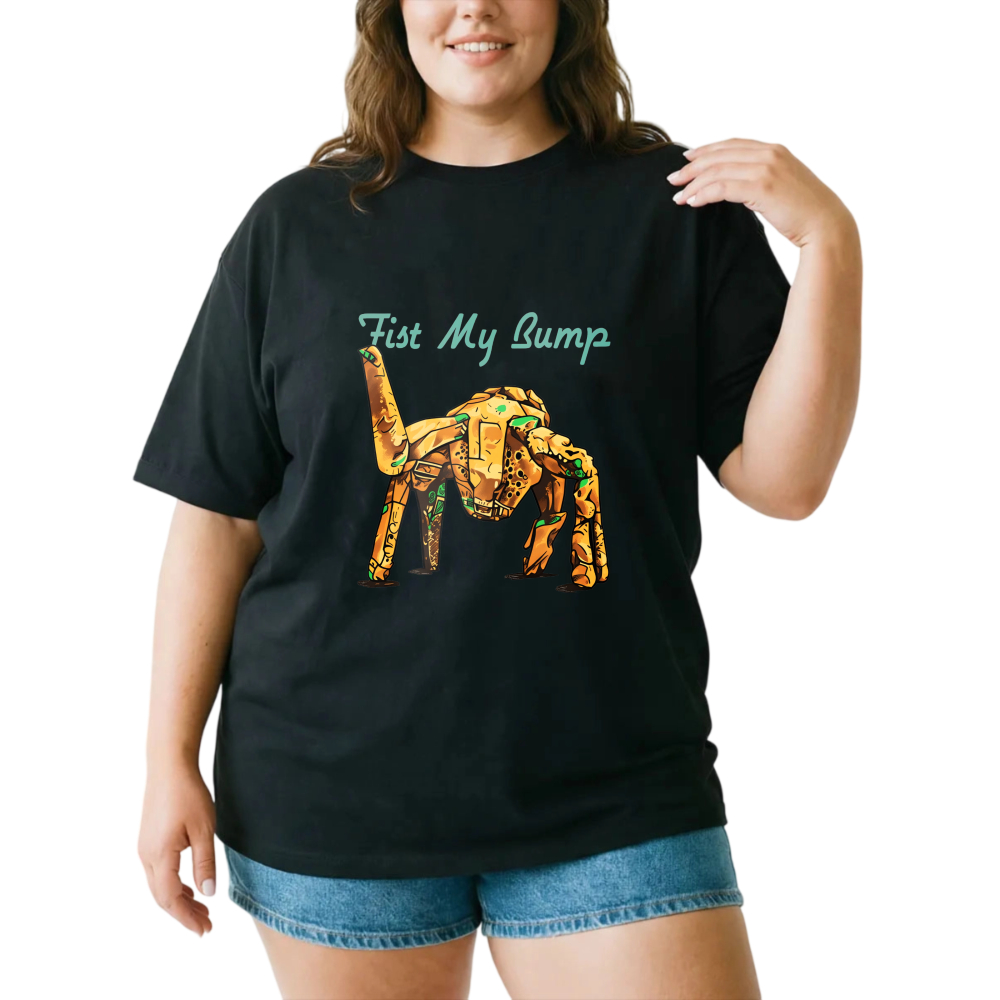 Fist My Lump Robot Design tshirt 100% cotton