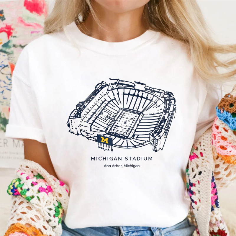 Michigan Stadium Ann Arbor Michigan T-shirt