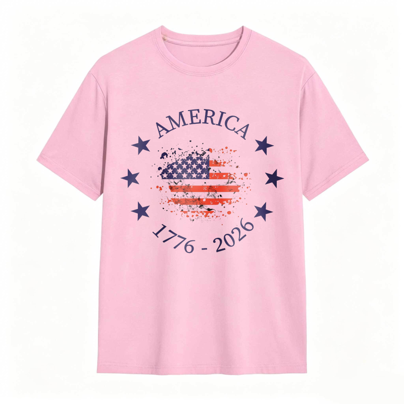America Flag 1776 2026 Stars And Stripes Patriotic Design Unisex Classic T-shirt