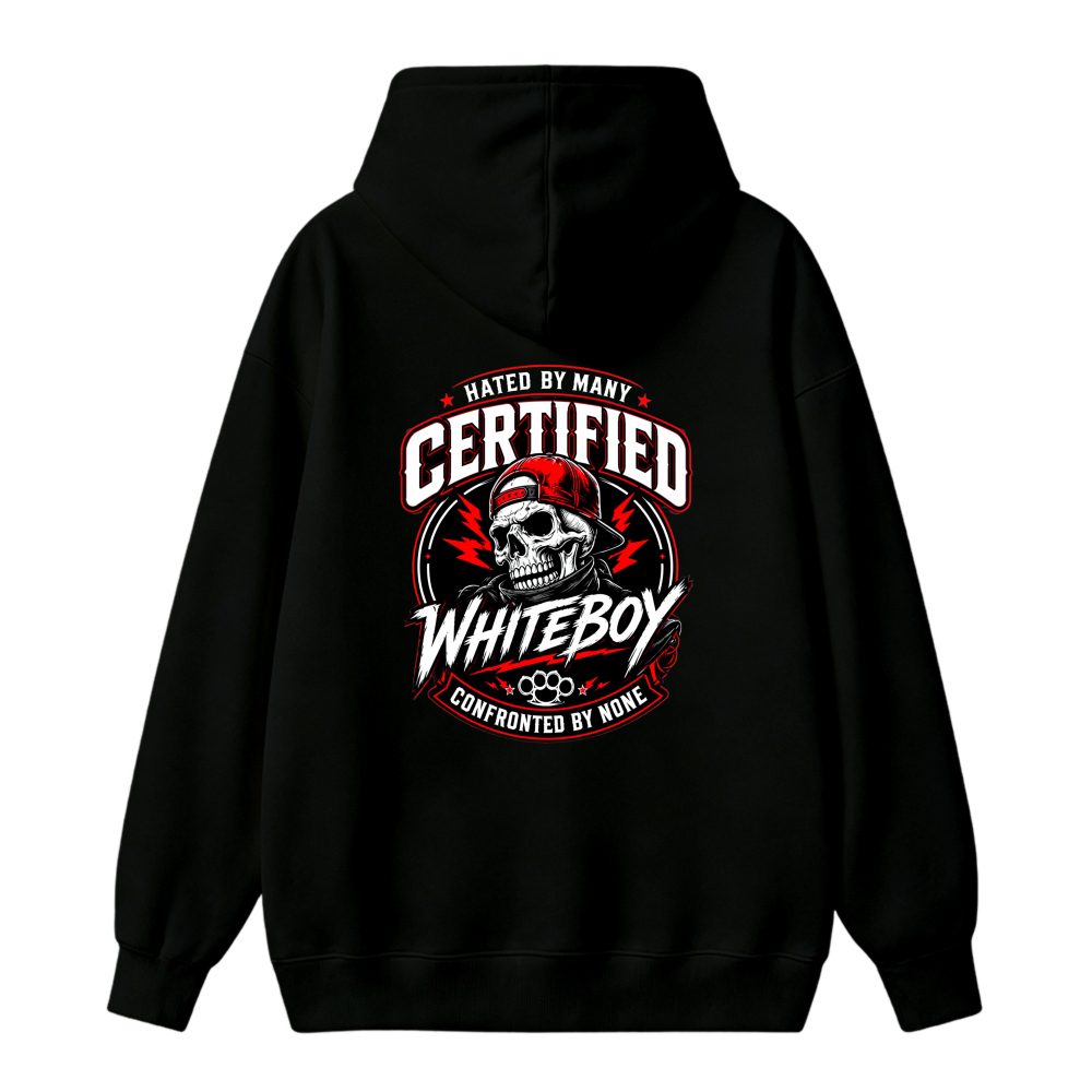 Certified Whiteboy Skull Graphic Hoodie