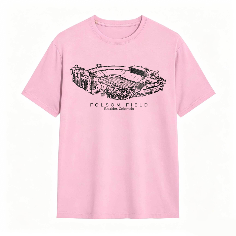 Folsom Field Stadium Boulder Colorado T-shirt