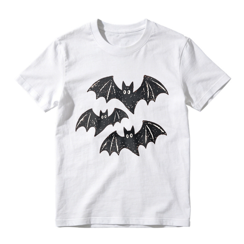 Starry Night Bat Silhouette Graphic Unisex Classic T-shirt
