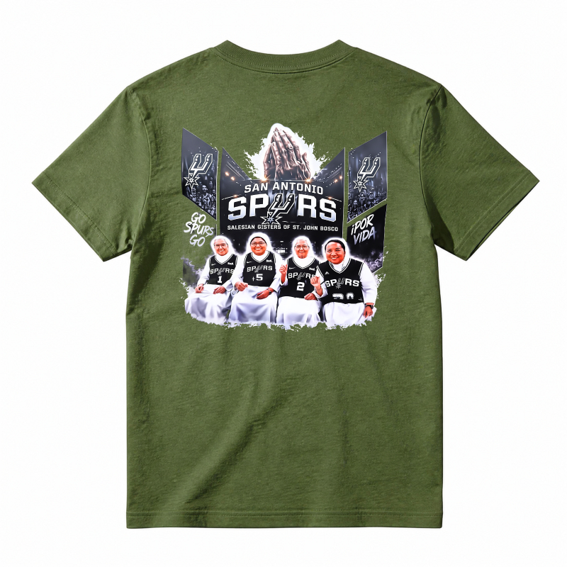 San Antonio Spurs Basketball Team Graphic T-shirt