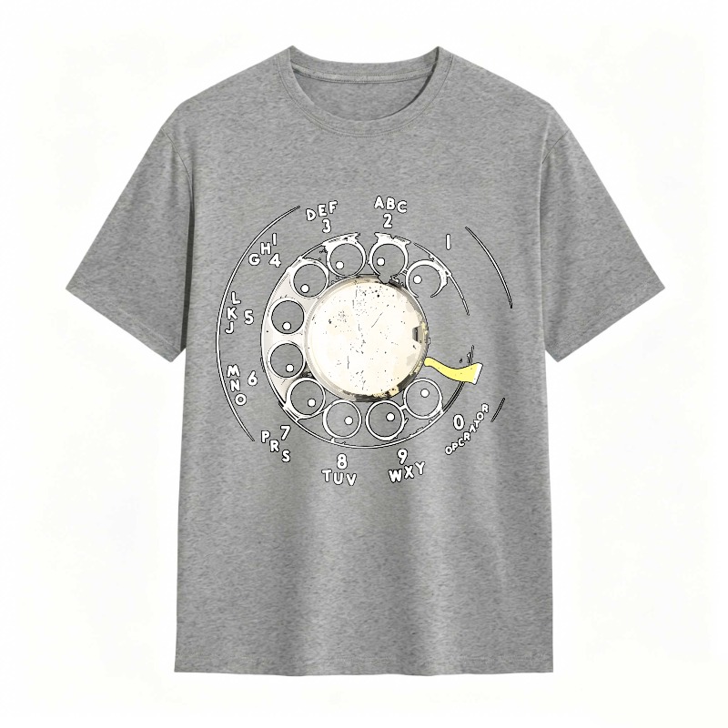 Rotary Dial Phone Design Unisex Classic T-shirt