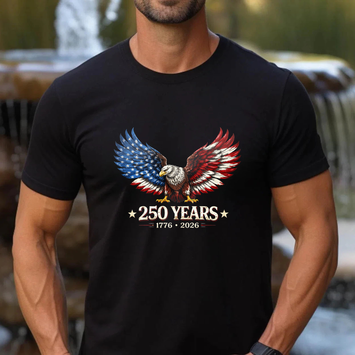 American Eagle 250 Years Independence Day 1776 2026 Usa Flag Patriotic T Shirt