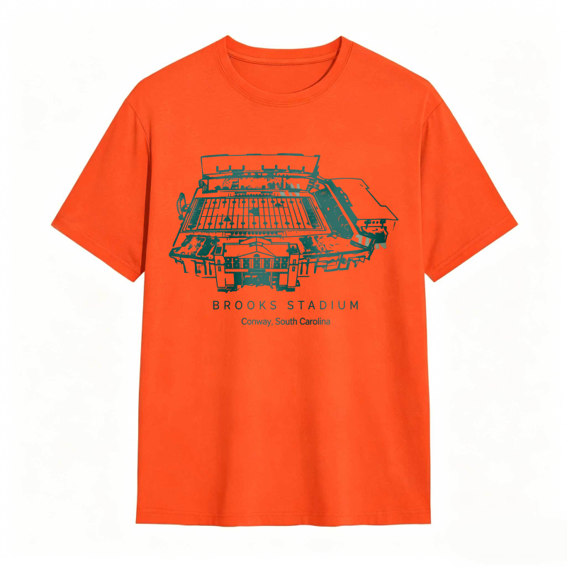 Brooks Stadium Conway South Carolina Stadium Graphic T-shirt