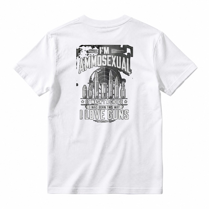 I Love Guns Ammosexual Bullet Graphic Unisex Classic T-shirt