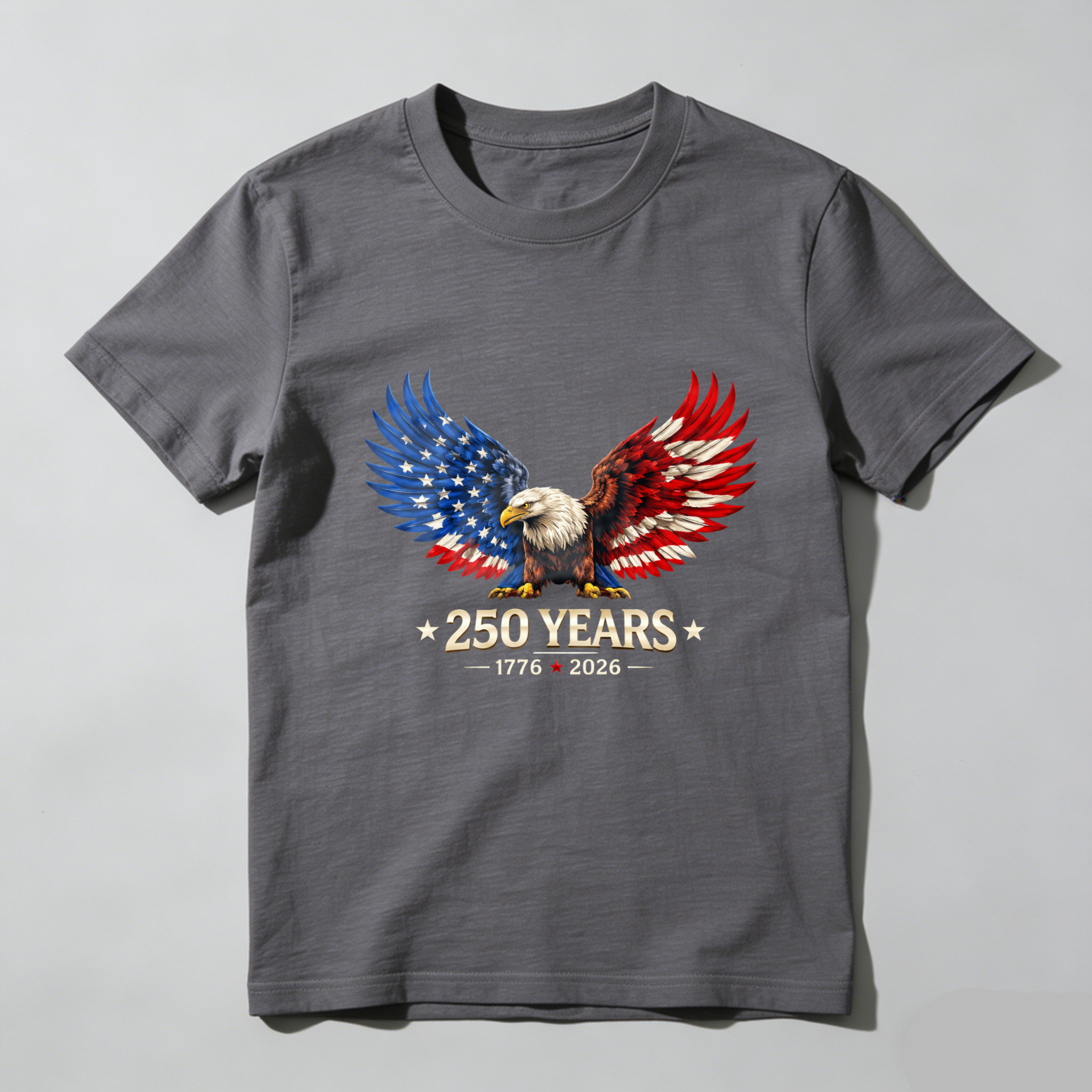 American Eagle 250 Years Independence Day 1776 2026 USA Flag Patriotic T Shirt