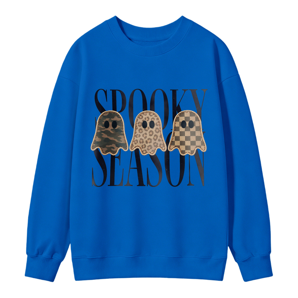 Spooky Season Ghost Pattern Sweatshirt