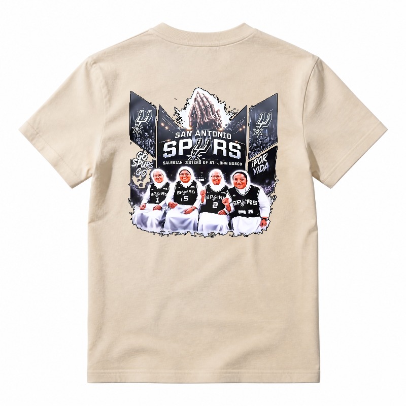 San Antonio Spurs Basketball Team Graphic T-shirt