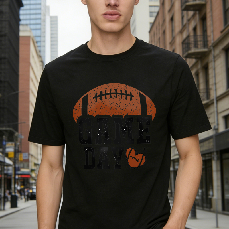 Football Game Day Heart Design Unisex Classic T-shirt
