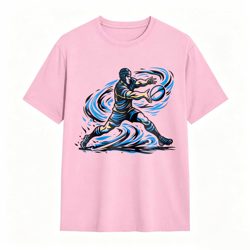 Blue Wave Warrior Design Unisex Classic T-shirt