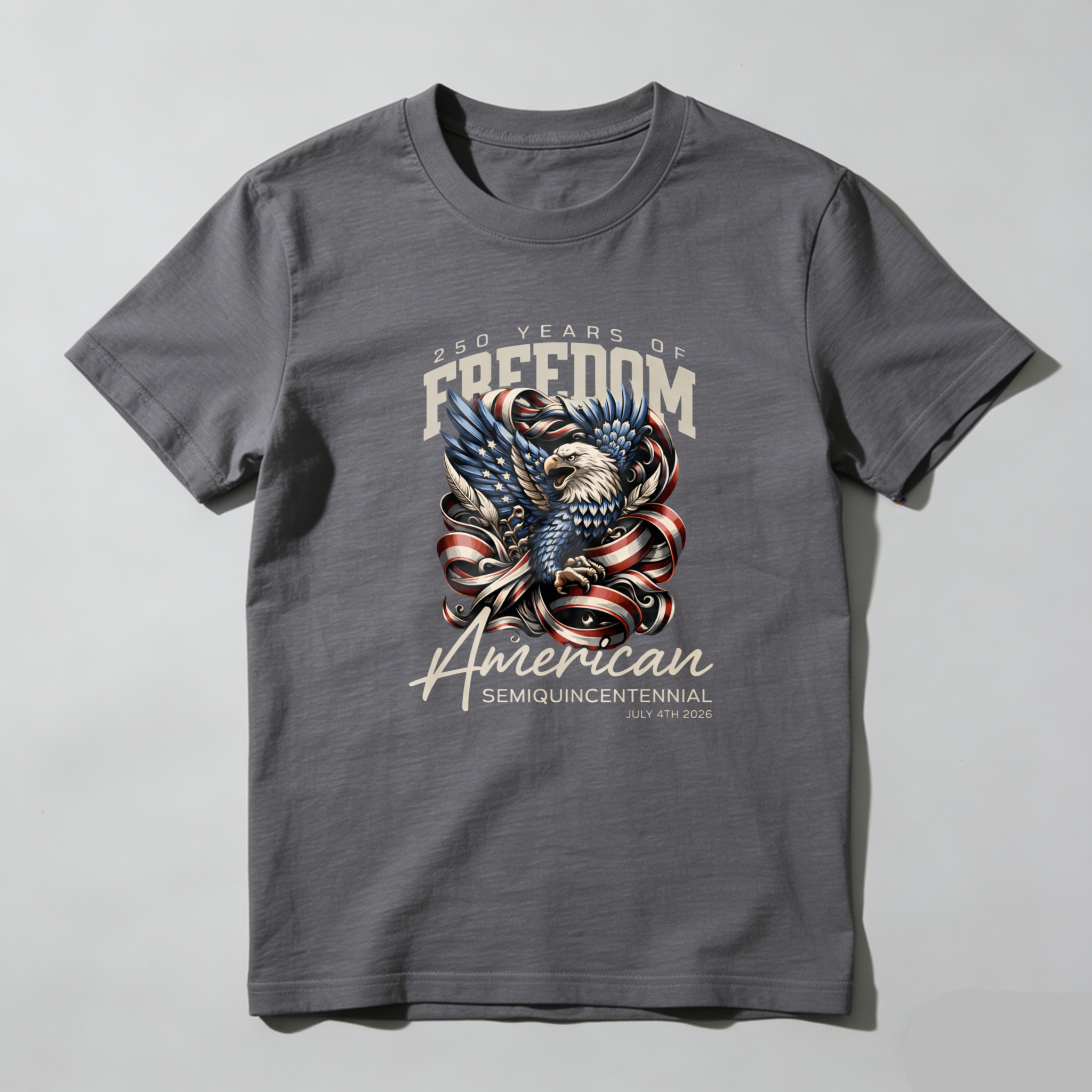 250 Years Of Freedom American Semiquincentennial Eagle Patriotic T-Shirt May 4th 2026