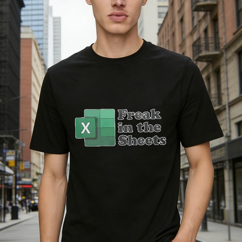 Freak In The Sheets Excel Spreadsheet Funny T-shirt