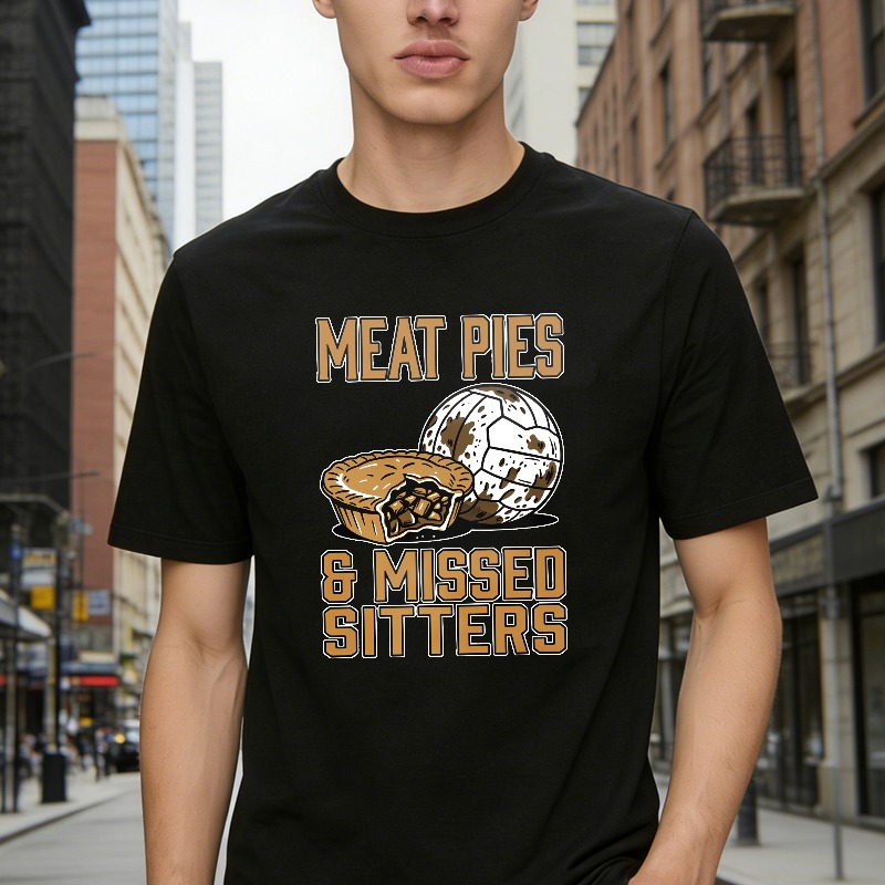 Meat Pies And Missed Sitters Football Theme Unisex Classic T-shirt