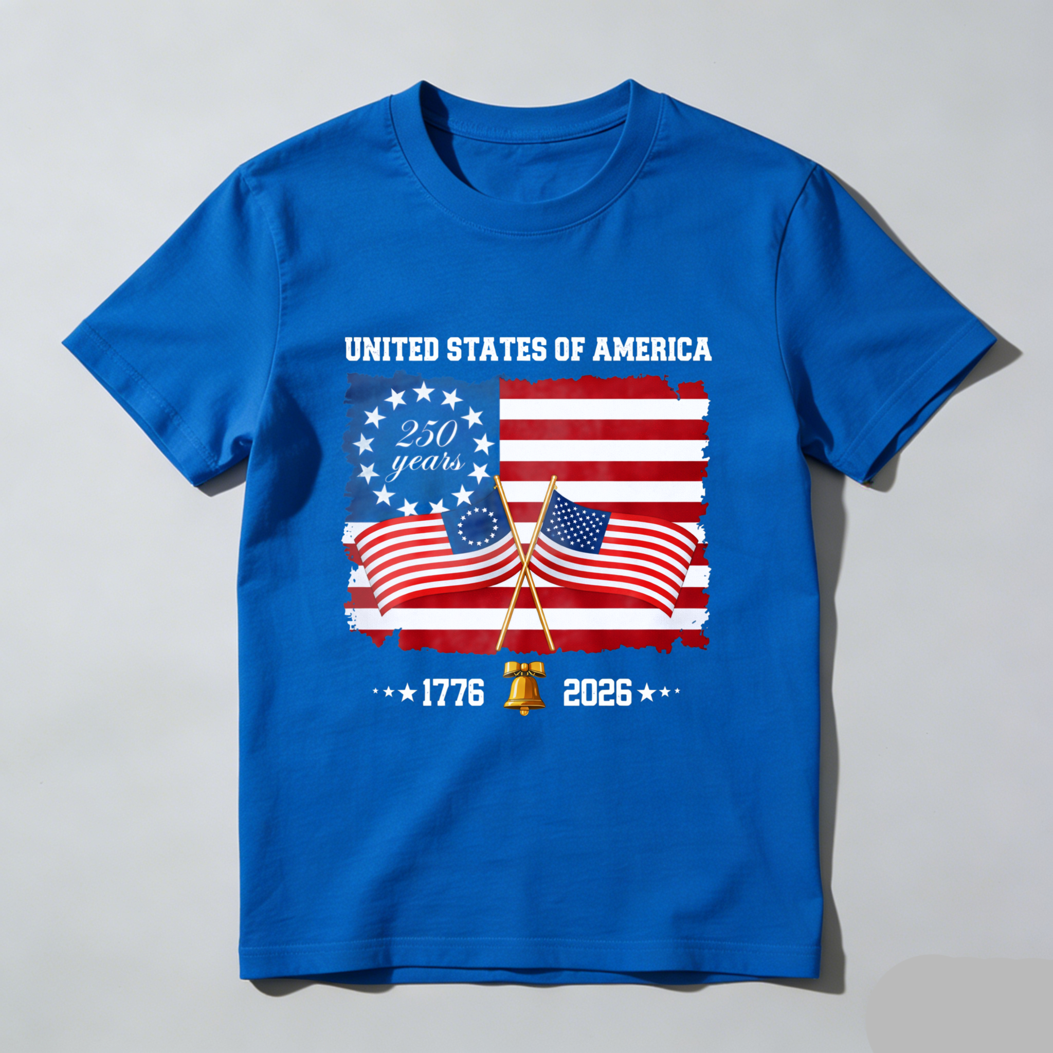 United States Of America 250 Years 1776 2026 Independence Day American Flag T Shirt