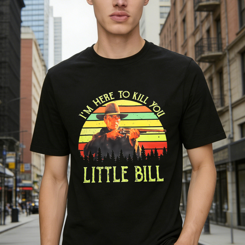 I Am Here To Kill You Little Bill Vintage Sunset Silhouette Unisex Classic T-shirt