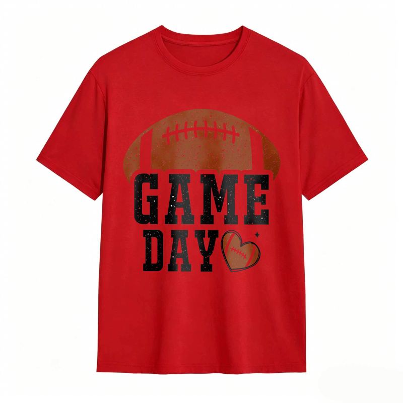 Football Game Day Heart Design Unisex Classic T-shirt