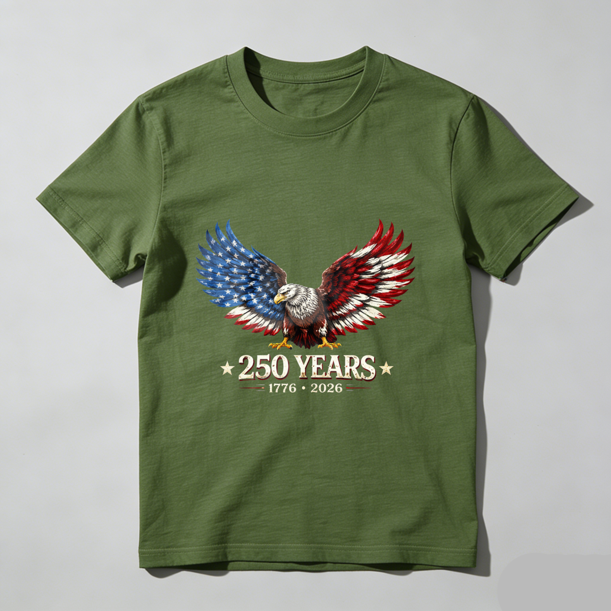 American Eagle 250 Years Independence Day 1776 2026 Usa Flag Patriotic T Shirt